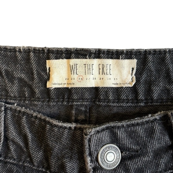 We The Free High-Waisted Tapered Leg Jeans. Black / Gray Size 26 #1684 - Picture 4 of 7